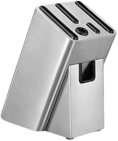 TT-YEC Edelstahl-Küchen-Arbeitsplattenmesserhalter, Universeller Leerer Messerhalter Mit Lüftungslöchern, Abflusslöchern, Rutschfuß, Doppelschichtmesser-Lagerregal
