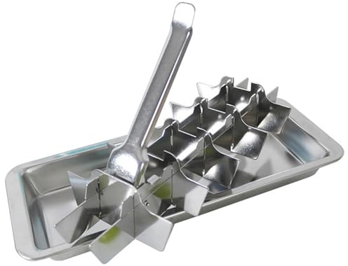 Stainless Steel Ice Cube Trays 18 Slot Metal Ice Cube Tray Easy Release Ice Cube Maker with Removable Slots for Bars & Kitchens DIY Ice Cubes and Frozen Foods, Ice Cube Moulds Trays
