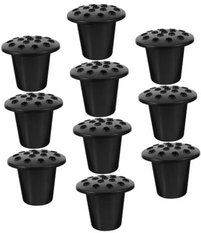 CAXUSD Vaso Commemorativo per Cimitero 10 Pezzi Portafiori per Tomba 16 Fori Contenitore in Plastica per Fiori da Cimitero Fioriera da Esterno