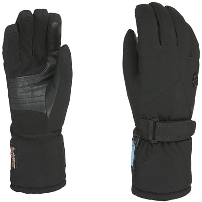 Level Jolie W - Skihandschuhe Damen, mit Verstellbarem Riemen, Winterhandschuhe Damen Wasserdicht, mit Pelzmanschetten, Thermohandschuhe, für Snowboard und Skifahren - 1 Paar