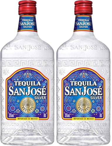 San Jose Silver Tequila, 700ml (Lot de 2)