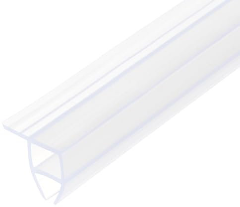 Junta Mampara Ducha, Goma para Mampara de Ducha, Vierteaguas Mampara con Ajuste Perfecto para Puertas de 6mm,8mm,10mm,12mm, Perfil Mampara Ducha, Forma de U, F, h, Esquina (Esquina,10mm,100cm)
