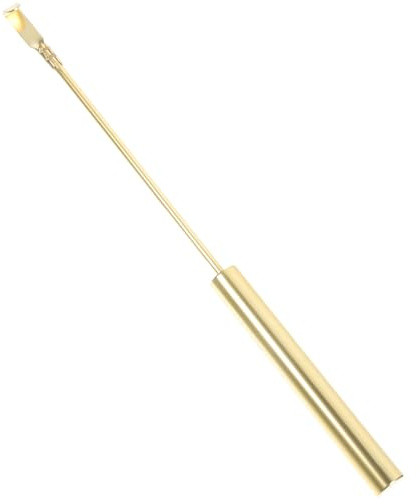 HOMSFOU Metall Uhrwerksteile Ersatzpendel für Wanduhr mit Glatter Oberfläche in Gold Einfaches Design für Alte Pendeluhren und Standuhren als Austausch