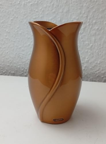 Wandvase aus Bronze 13x6,5 cm Blumen Vase für Grabstein Grabmal Urnenwand