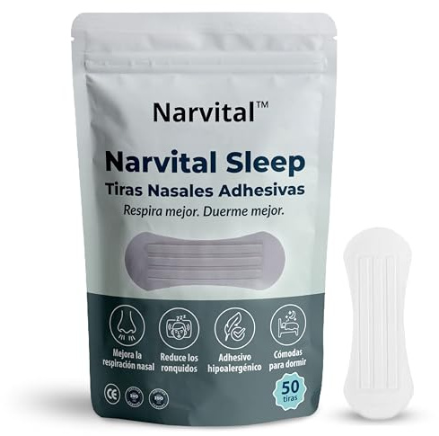 50 Tiras Nasales Transparentes para Dormir y Deporte