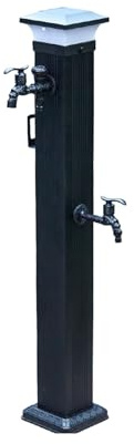 Colonne d'eau de Jardin À Double Sortie en Cuivre, Colonne de Distribution d'eau extérieure, Fontaine Extérieure de Jardin, Colonne À Eau de Jardin for L'irrigation et L'arrosage(79cm/31.1in)