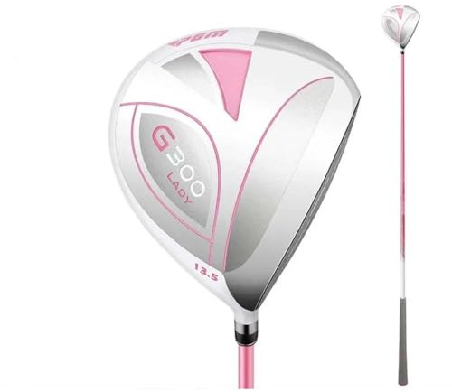 # 1 Palo di Legno Testa in Lega di Alluminio Albero in Grafite, Piloti di Golf ad Alto Rimbalzo Donne Mano Destra Mazze da Golf (Bianco,# 1 legno)