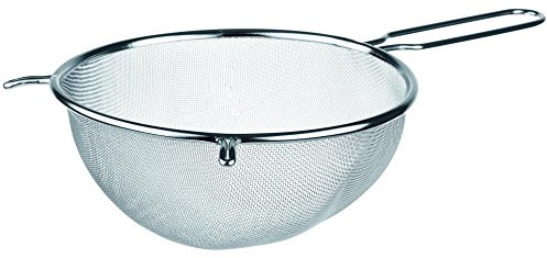 APS 74705 Edelstahl-Sieb, Feines Netz mit 6 Löchern pro cm2, Ø 24 x 11 cm