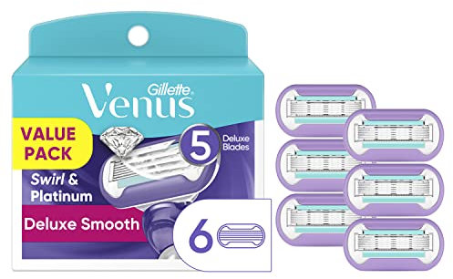 Gillette Venus Damen-Rasierer Klinge Refills, Swirl, 6 Zählen