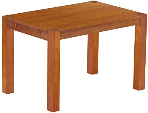 Esstisch Rio Kanto 120x80 cm Kirschbaum Pinie Massivholz Größe und Farbe wählbar Esszimmertisch Küchentisch Holztisch Echtholz vorgerichtet für Ansteckplatten Tisch ausziehbar Brasilmöbel