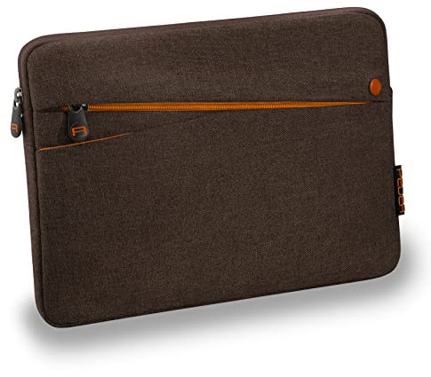 PEDEA Tablet Tasche 9–11 Hülle Case für iPad Pro 11 2025 M4/M2/M1, iPad Air 11 M3/M2 2024, iPad A16, Galaxy Tab S10FE, S9, A9+, Sleeve mit Zubehörfach, braun