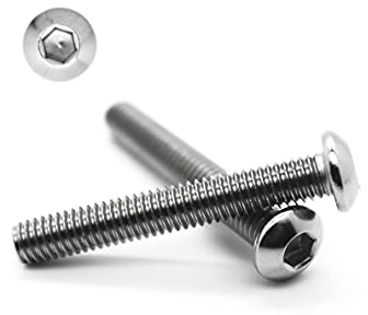 10 Stück Linsenkopf Schrauben M5x35 mm - ISO 7380 - A2 Edelstahl - Innensechskant - V2A - Linsenkopfschrauben (10, M5x35 mm)