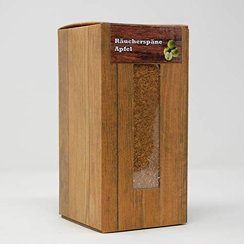 Landree Räucherspäne fein, Apfel - Box 1,5 Liter für Grill, Smoker, Räucherofen
