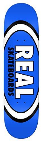 Skateboard-Deck, 8,5 x 31,85 cm, Team Classic Oval, Blau