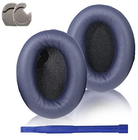Adhiper WH-1000XM4, cuscinetti auricolari, compatibili con Sony WH-1000XM4, cuscinetti auricolari senza fili, parti di ricambio, padiglioni auricolari, parti di riparazione (blu)