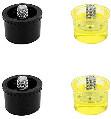 4 Pcs Rubber Striking Head Hammer Replacement 25mm Diameter Mallet Hammer Replacement Striking Head Rubber Mallet Replacement Heads for Jewelry DIY Craft Tools Leather Craft