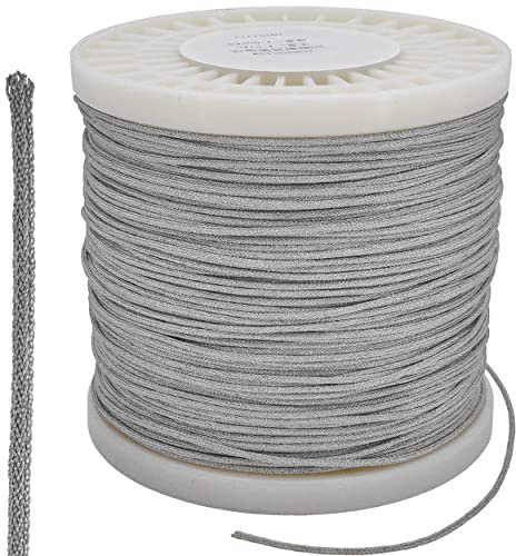 Recambo Cavo in argento intrecciato, Filo Elettrico con 20 trefoli/fili, Diametro 1,4 mm, Cavi per Riparazione altoparlante subwoofer, Voice coil Wire, 1 metro