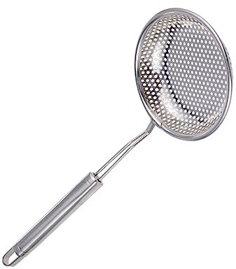 Cabilock Handwerkliche Schöpfkelle Aus Edelstahl Zum Servieren Von Suppe Braten Heißer Topf Leicht Zu Reinigen