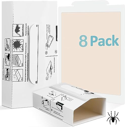 Panexf Spinnenfalle Klebefallen Spinnenfänger 8 Stück Insektenfänger Klebefalle 27 * 13.5 cm Spinnenabwehr Spider Catcher für Innen Wohnung