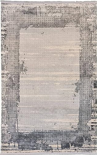 Rug Studios Teppich SARAYU | Farbe: Schwarz | Größe: 60 x 90 cm | Orientalisch | Uni | gemustert | Vintagedesign | glamourös | Klassisch | Landhaus | Vintage | Modern | elegant | Orientalisch | Wohnzi