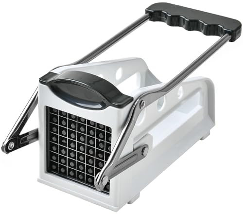 Affettatrice per alimenti, taglia patate francese, tagliapatate professionale in acciaio inox, affettatrice a spirale per verdure, pressa per patatine fritte per verdure S