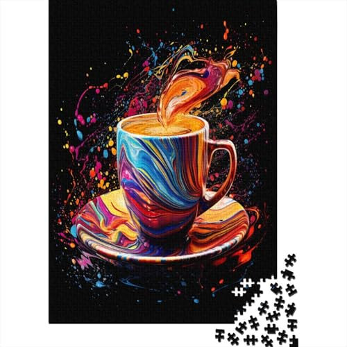 Teacups 1000 Piece Puzzle Games Premium & Durable for Adults Fun Puzzles for Creativity And Mindfulness Challenging Jigsaw Puzzles for Adults And Family for Stress Relief 1000pcs (75x50cm)