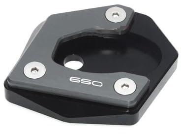 VQLDPX Rutschfestes Fußpolster Für Motorrad-Seitenständer Für Kawasaki Z650 Z 650 2017 2018 2019 2020 2021 2022, Fußplattenverlängerung Motorradständer Platte Verbreiterung(Titan)