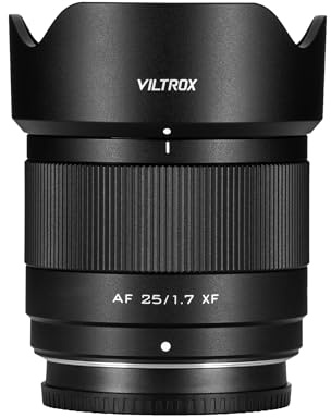 VILTROX AF 25 mm F1.7 APS-C Kameraobjektiv Autofokus Leichtgewicht Straßenfotografie (für Fuji XF)