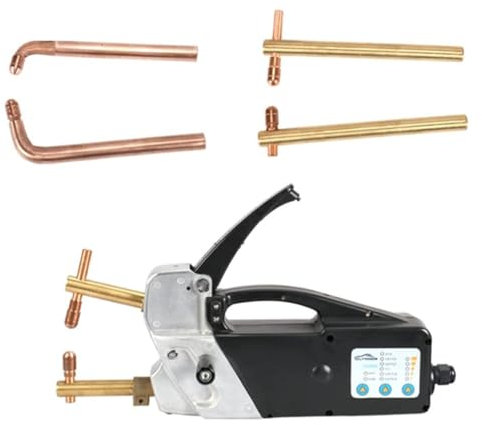 HQYMXYGEUR Electric Spot Welder,220V Double Side Spot Welding Machine,Single Phase Handheld Welding Tip Gun,2.0 +2.0Mm Sheet Metal Repair Tool