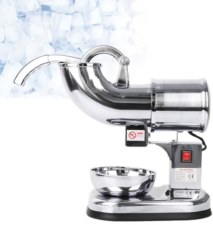 Tritaghiaccio Elettrico Per Uso Domestico Commerciale, Macchina Per Frullati E Granite, Con Doppio Coperchio E Lame In Acciaio Inossidabile, Per Ristoranti, Bar E Mense.