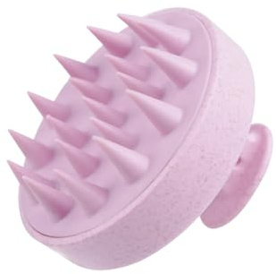 Hotosu Scalp Massager Brush for Hair Growth – Silicone Scalp Scrubber & Scalp Exfoliator – Manual Scalp Massager Brush for Wet or Dry Use – Hair Massager Scalp Shampoo Brush Tool (Pink)