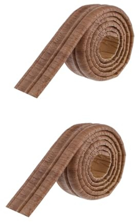 Operitacx 2 Pièces Bordure Murale Décorative Auto Adhésive Épaissie Ruban de Plinthe Amovible pour Cuisine Salle de Bain Salon Chambre