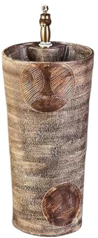 HXZJUIKL Pedestal Sink Garden Floor-Standing Washbasin Outdoor Bathroom Pedestal Basin Home Balcony Washbasin Bathroom Pedestal Sink