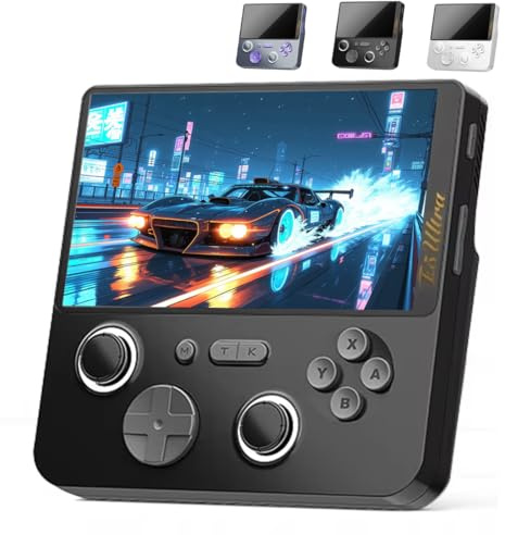 E5Ultra Handheld Spielkonsole, 5-Zoll-HD-IPS Touchscreen T620 Retro Videospielkonsolen, Android System Tragbare Handheld Konsolefür Online Kampfspiele (Ohne Karte)