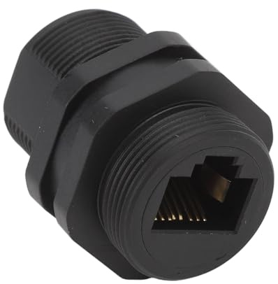 SUNGOOYUE Stabiler RJ45-Ethernet-Kupplungsstecker, Unterbrechungsfreie Verbindung für Ethernet-Kabelverlängerungen für Kommunikation und Automatisierung. ABS-Material