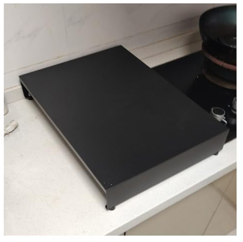 LINGDSWULING Couvercle De Table De Cuisson Coulissant Espace De Cuisine Extensible Panneau Couverture Cuisinière Pour Cuisinière À Gaz Support De Four À Induction(Gray,35x40x7cm(14x16x3in))