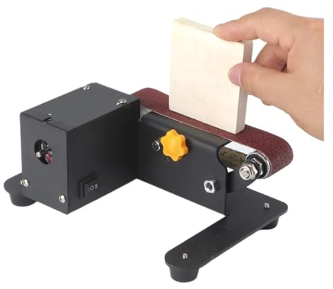 lijadora de banda, Mini lijadora de banda, amoladora de banco eléctrica, lijadora, afiladora y pulidora pequeña de 7 velocidades for carpintería.
