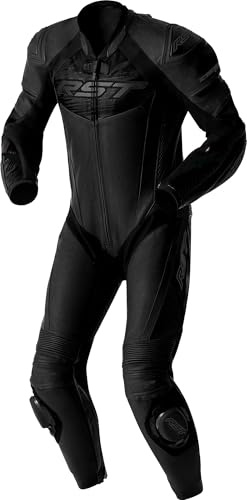 RST Tractech Evo D3O Combinaison en cuir de moto perforée en une pièce, noir, 52