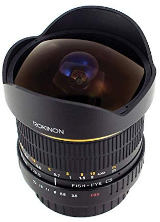 Rokinon FE8M-N Lente Fija Ojo de pez F3.5 de 8 mm para Nikon (Negro)