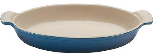LE CREUSET Gres Heritage Oval Au Gratin, 1,7 qt. (28,6 cm), Marsiglia