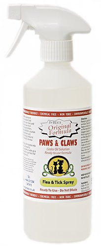 Dr. Bens Paws & Claws Flea & Tick Spray 500ml Cedar Oil Treatment