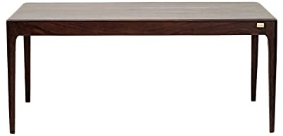 Kare Design Tisch Brooklyn Walnut, Dunkelbraun, 4-6 Personen, Langlebiges Massivholz, Skandi-Style, Esszimmertisch, Minimalist, Großer Schreibtisch, Konferenztisch für Büro, 75x175x90 cm (HxBxT)