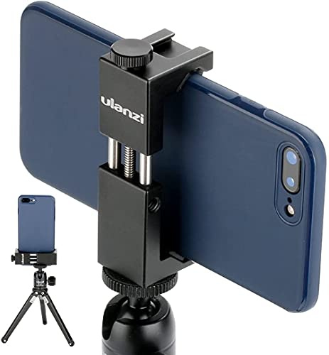 Ulanzi Iron ST-02s Aluminium Smartphone Tripod Mount Stand Adapter Vertical Shooting for iPhone X 8 plus Samsung Mobile Tripod