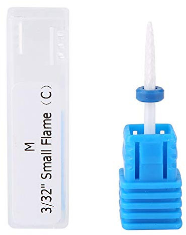5 Arten von Keramik-Nagelfeile, professionell, für Acryl-Gel, Keramik, Nagelhautfeile, Sicherheits-Nagelfeile, Schleifaufsatz aus Keramik [Feuerpfeil M]