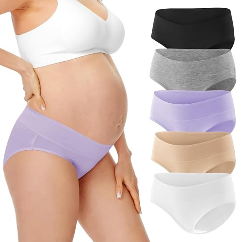 HBselect Bragas Mujer Premama Altas Viscosa Cómodo y Respirable Bragas para Mujer Embarazadas