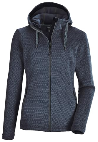 killtec Damen Strickfleecejacke mit Kapuze - KOW 135 WMN JCKT, dunkelnavy, 38, 37406-000