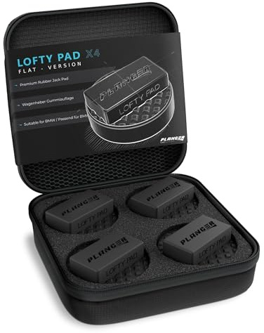 PLANGER® Wagenheber Gummiauflage - 4X Lofty PAD flach (für BMW, Mini & Opel) - Bruchsicher 3t