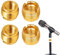 3/8 Hembra a 5/8 Pulgadas Macho Adaptador, Adaptador de Tornillo de Micrófono, 4 Piezas Adaptadores Rosca de Micrófono, Adaptador de Soporte de Micrófono, Accesorios para Clips de Micrófono