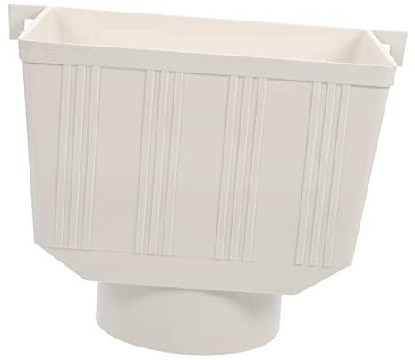 SEWOART Cubo Recolector Agua De Recogida De Lluvia Cubo De Bajante Kit De Canalones Para Cobertizo Abajo Colador Tuberia De Drenaje De Polivinilo Cubeta De Recogida