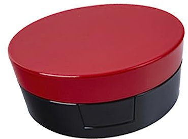 Ipetboom Runder Make-up Organizer Rot -creme-box Mit Spiegel Zwei Schichten Für Puder Für Frauen Und Mädchen Leicht Und Tragbar Für Alltag Und Reisen